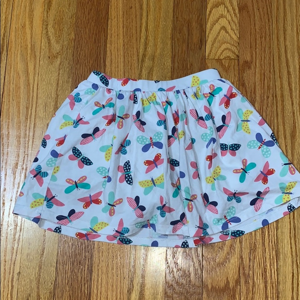 White with butterflies Skort